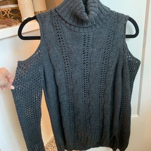 Open shoulder sweater